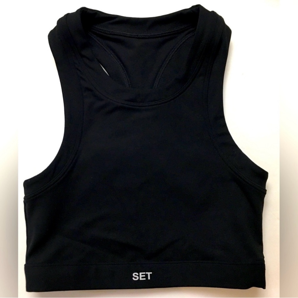 SET Active Women's Black Sports Tank Top/ Bra
